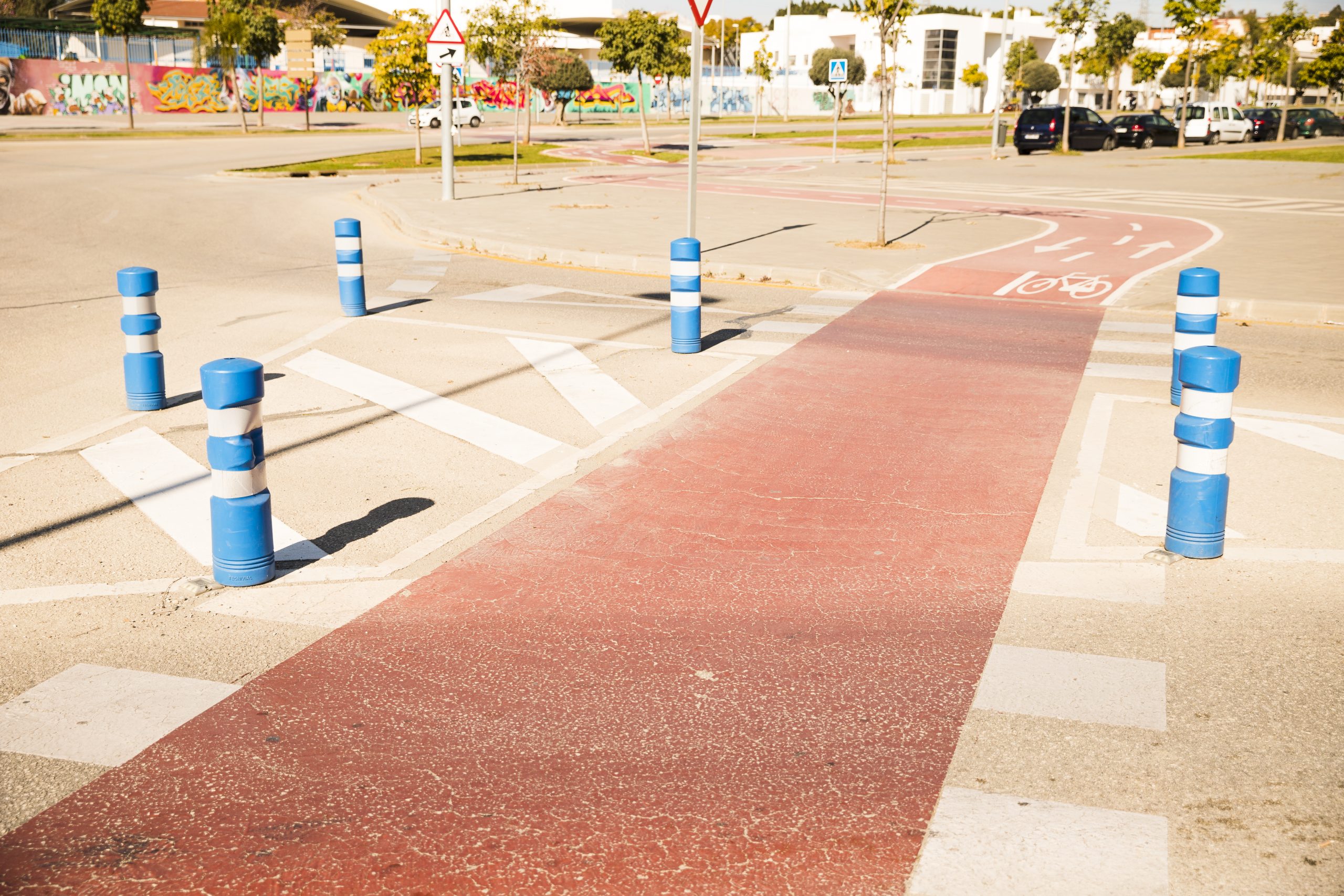 parking lot striping work